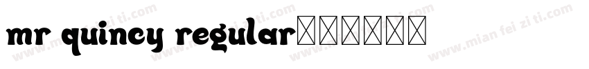mr quincy regular字体转换